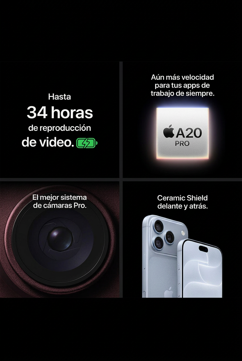 Características del iPhone 18 Pro: batería, chip A20 Pro, cámara y Ceramic Shield